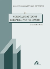 Comentario de textos interpretativos y de opinión